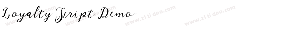 Loyalty Script Demo字体转换